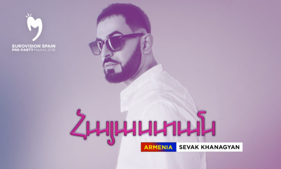 De Armenia a España, Sevak Khanagyan también estará en la Eurovision-Spain Pre-Party 2018