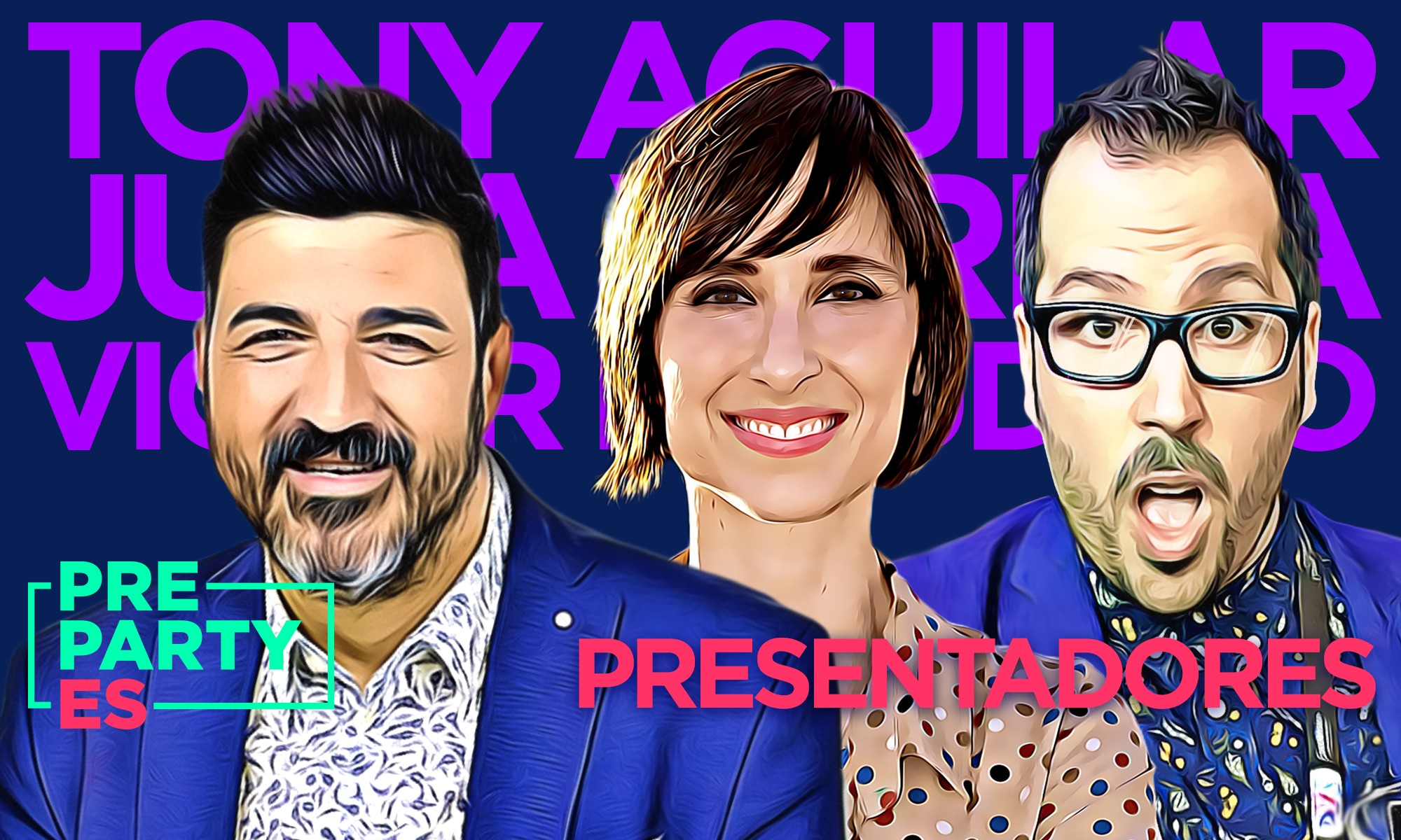 ¡Tony Aguilar, Julia Varela y Víctor Escudero presentarán la Pre-Party 2019 de Eurovision-Spain!
