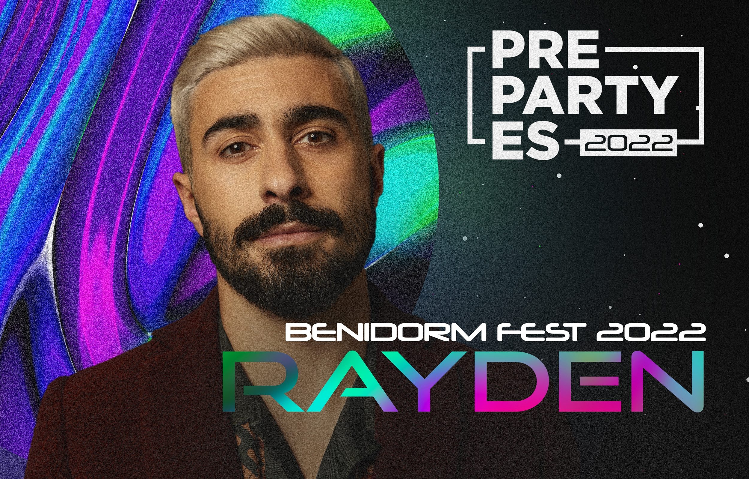 A cantar a la PrePartyES: ¡Rayden actuará el sábado 16 de abril en el concierto de Eurovision-Spain en Madrid!