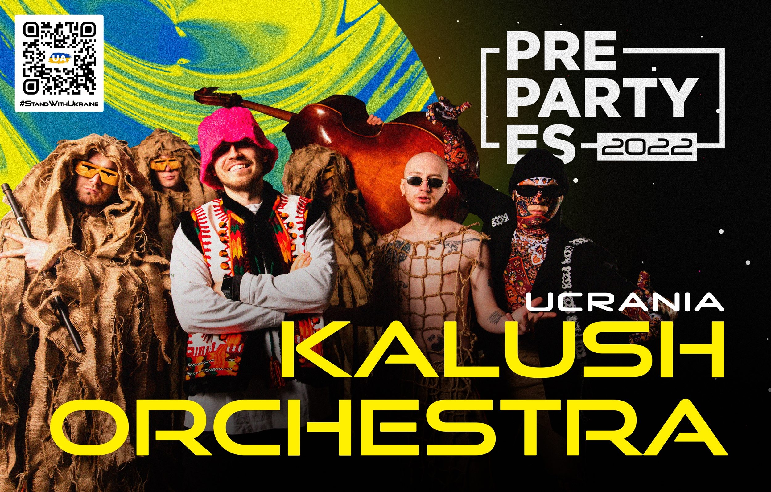 Stefania: ¡Los ucranianos Kalush Orchestra cantarán este sábado en la Pre-Party de Eurovision-Spain!